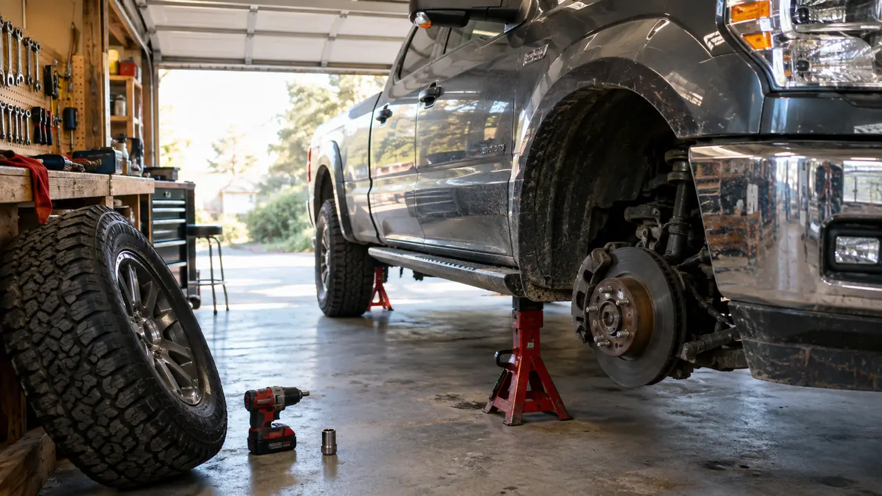 How to Rotate Your Truck Tires at Home With a Cordless Impact Wrench